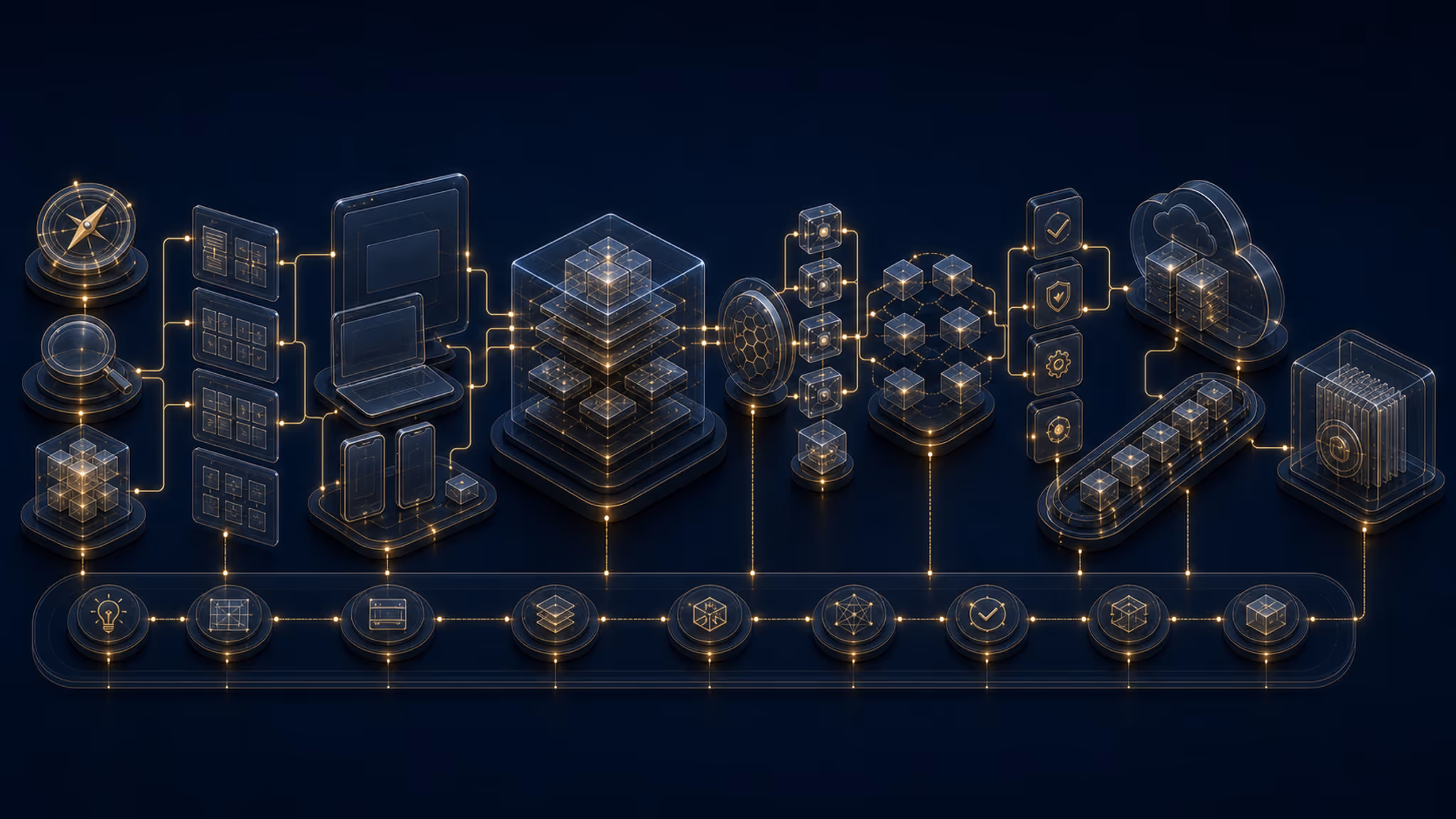 Capability card infographic for Enterprise App Development