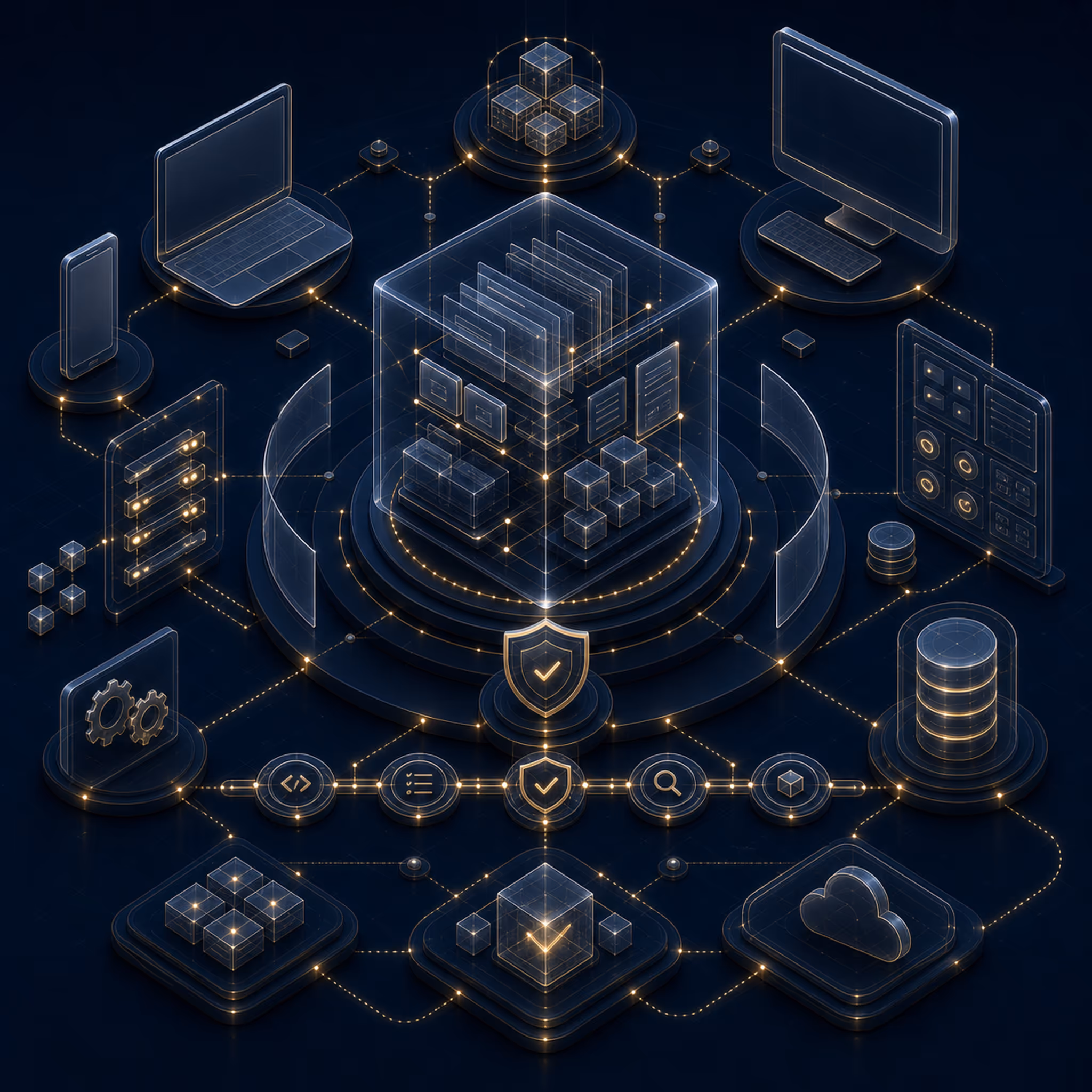 Enterprise App Development hero infographic slot