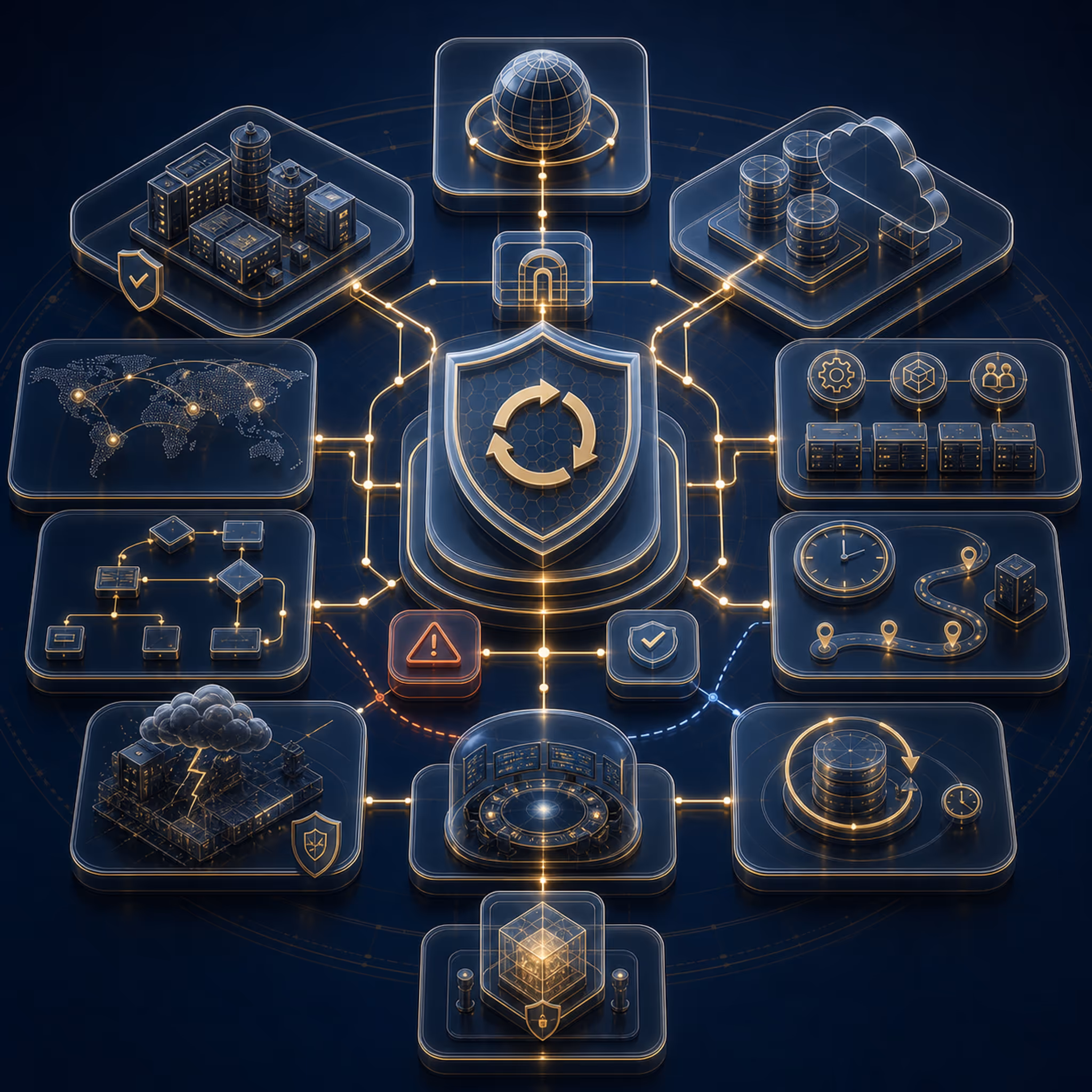 Business Continuity Management (BCM) hero infographic slot