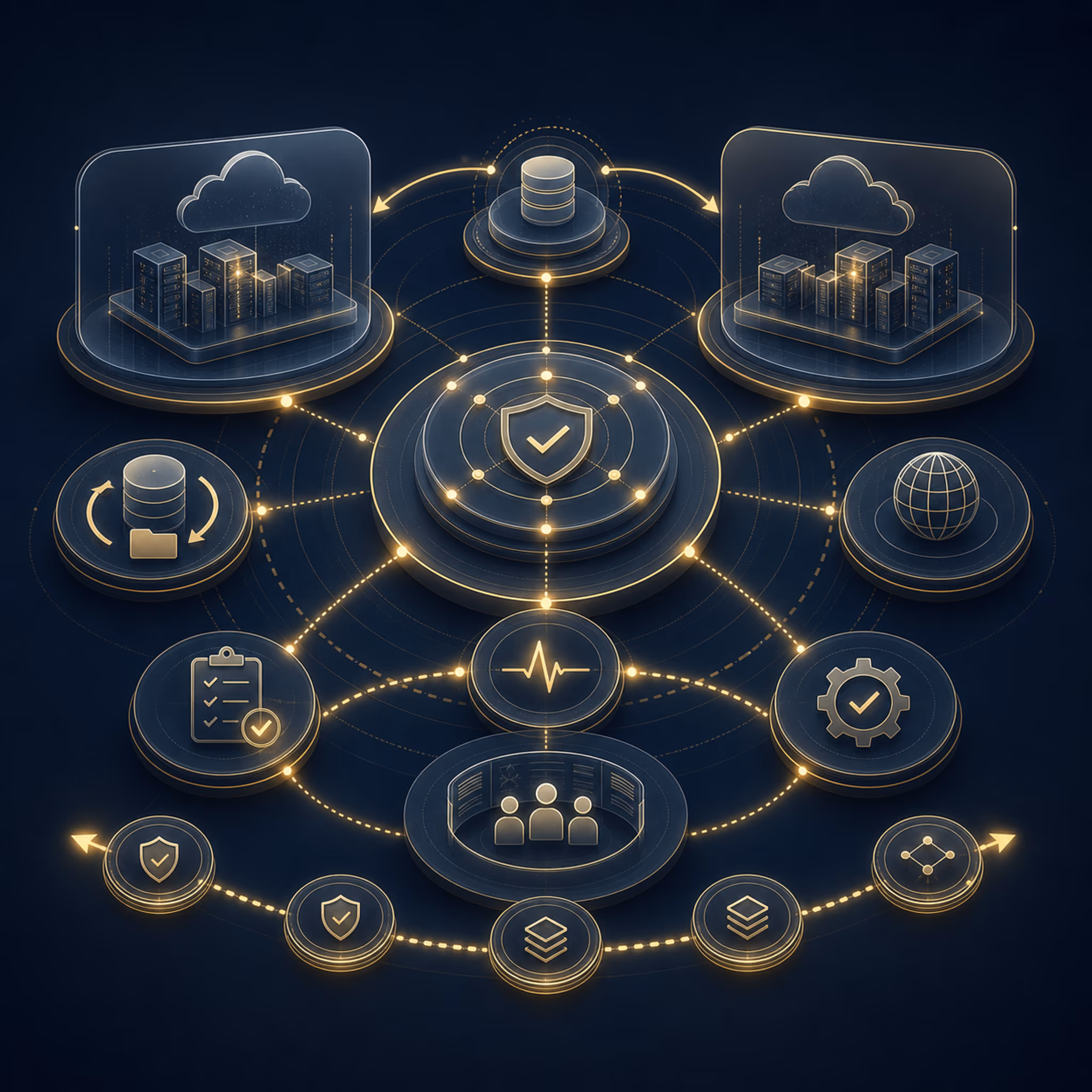 Enterprise Resilience & Business Continuity service area infographic