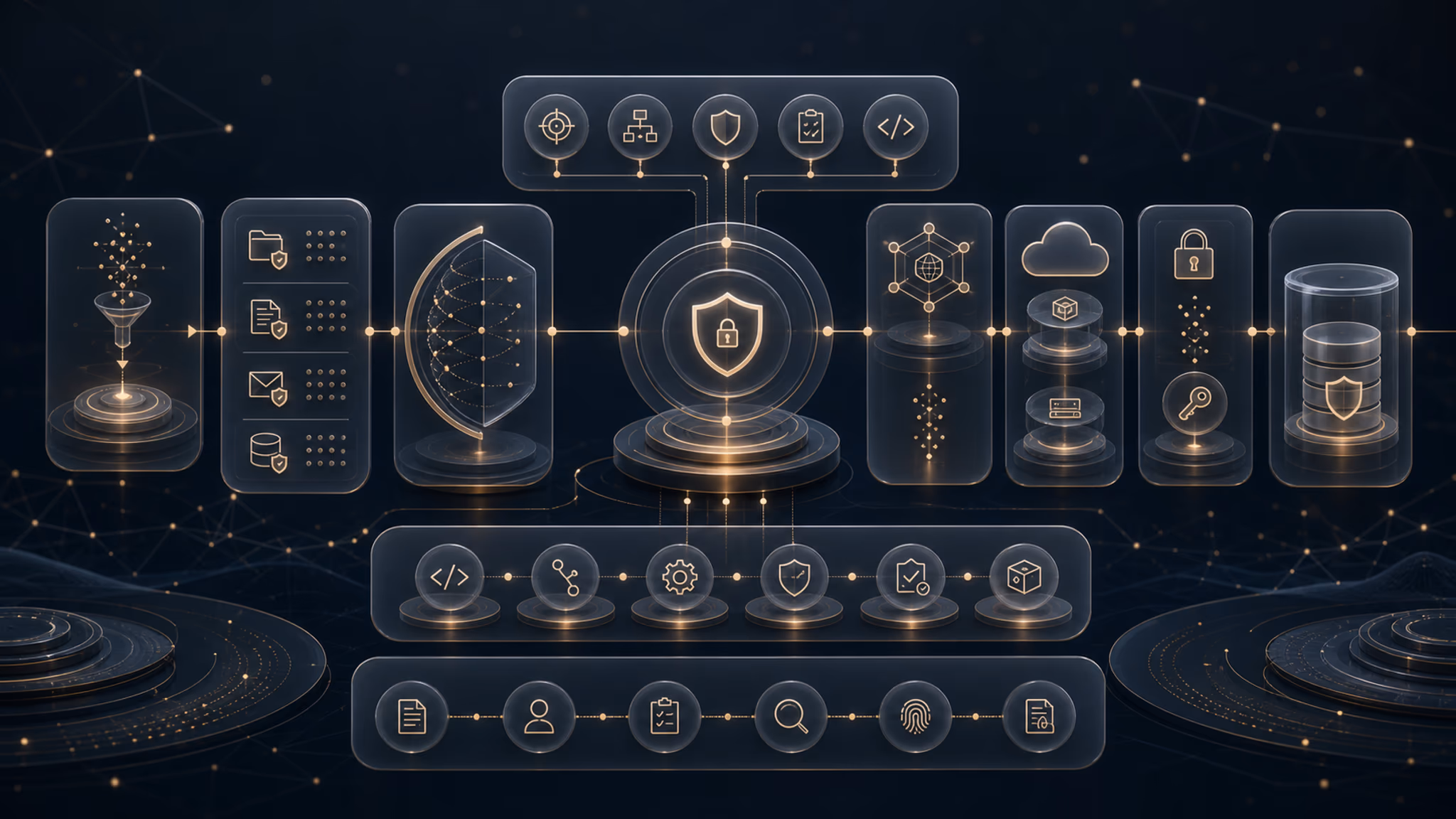 Capability card infographic for Data & Application Security