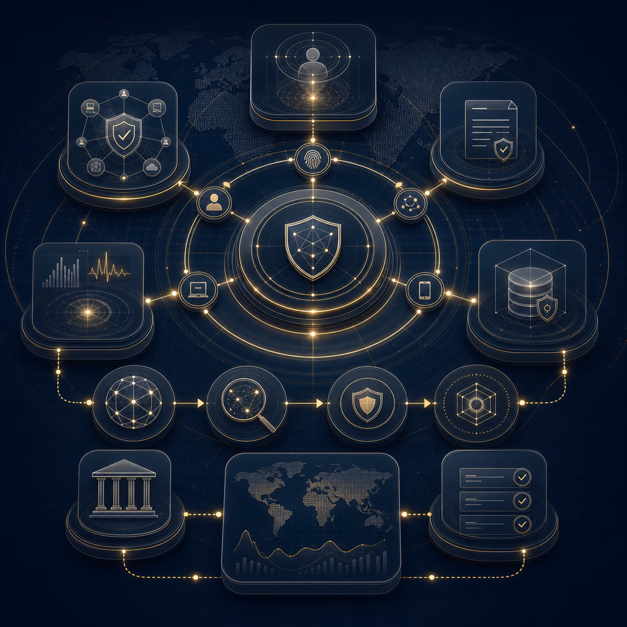 Proactive Cybersecurity & Defense service area infographic