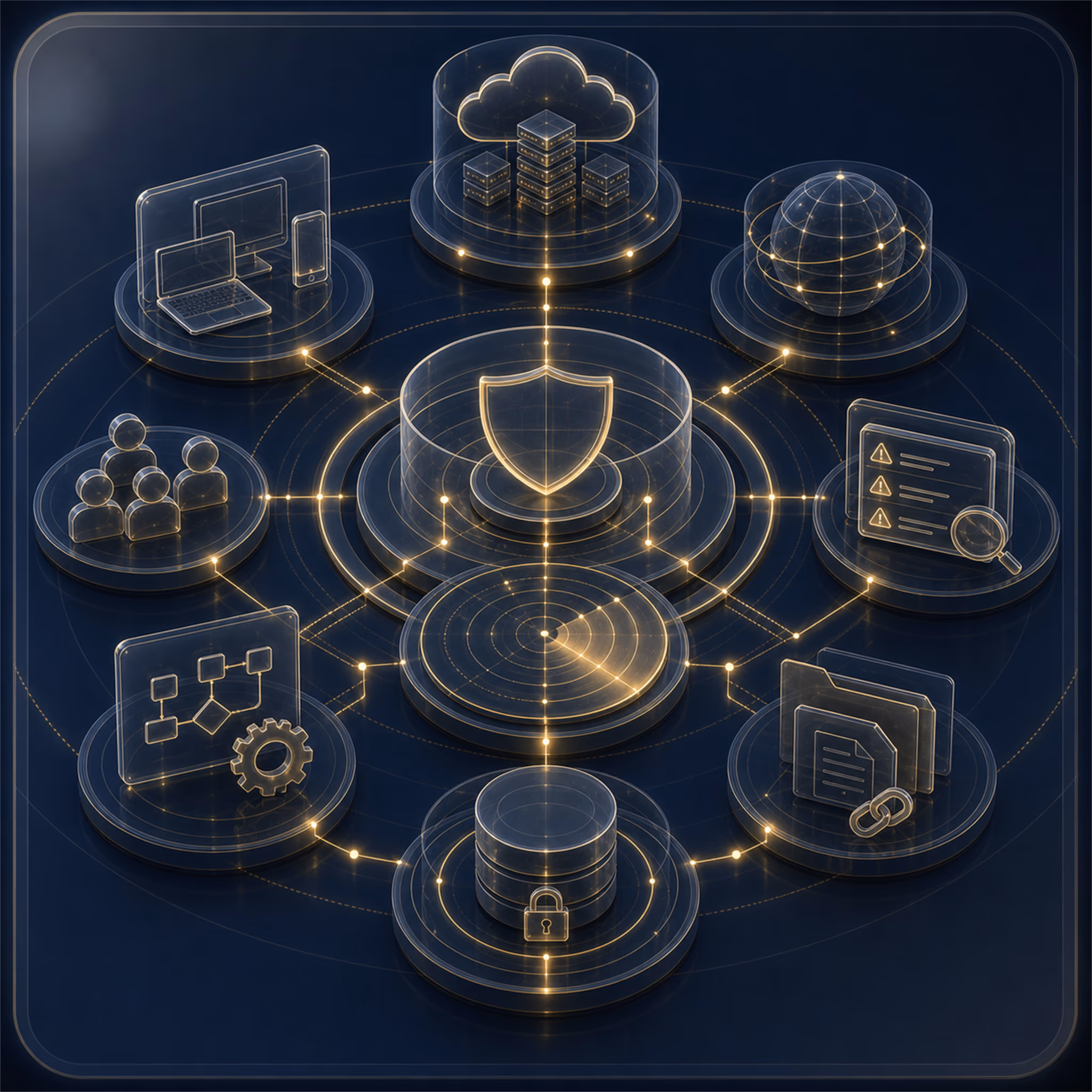 Managed Detection & Response (MDR/XDR) hero infographic slot