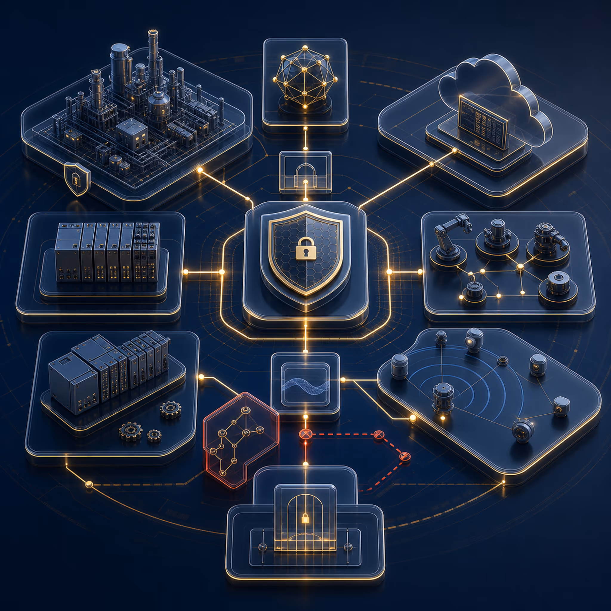 OT/ICS Industrial Security hero infographic slot