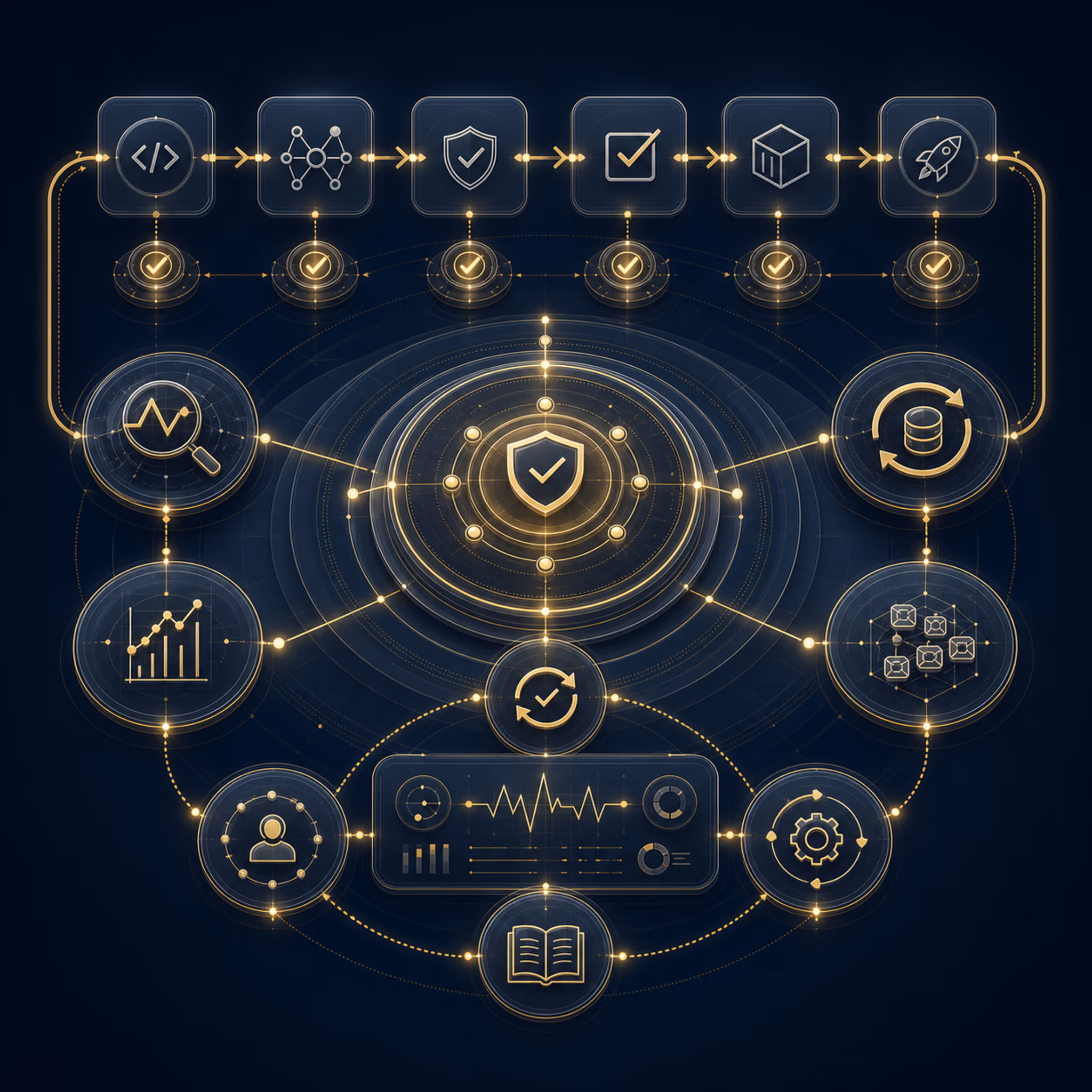 DevOps, SRE & Quality Assurance service area infographic