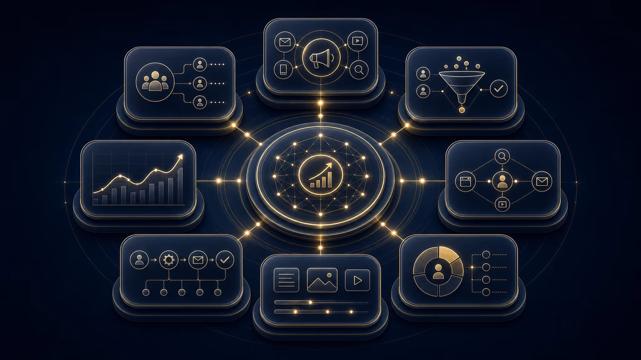 Capability map infographic for the Data-Driven Digital Marketing service family