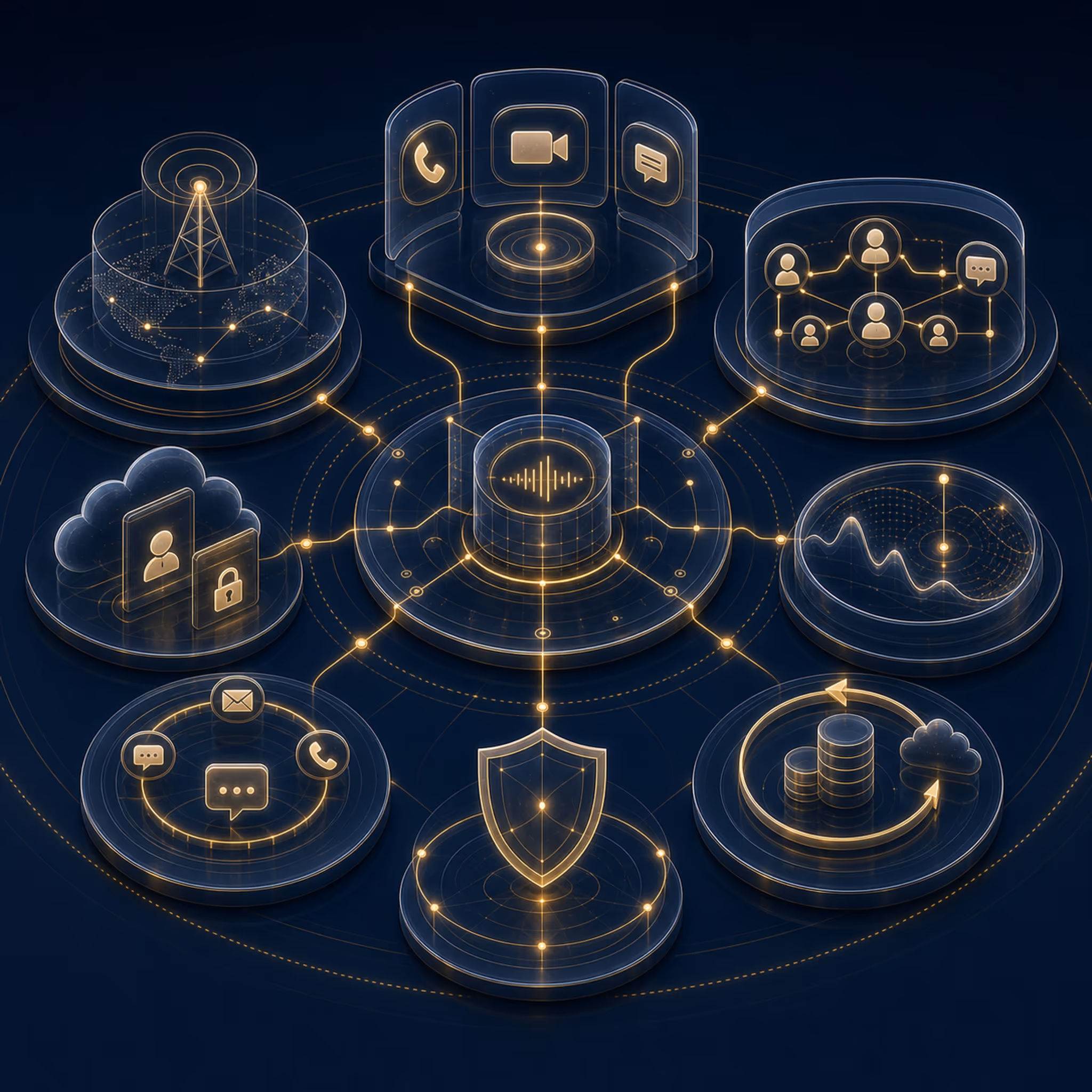 DH infographic showing contact, decision routing, and secure first-touch flow.