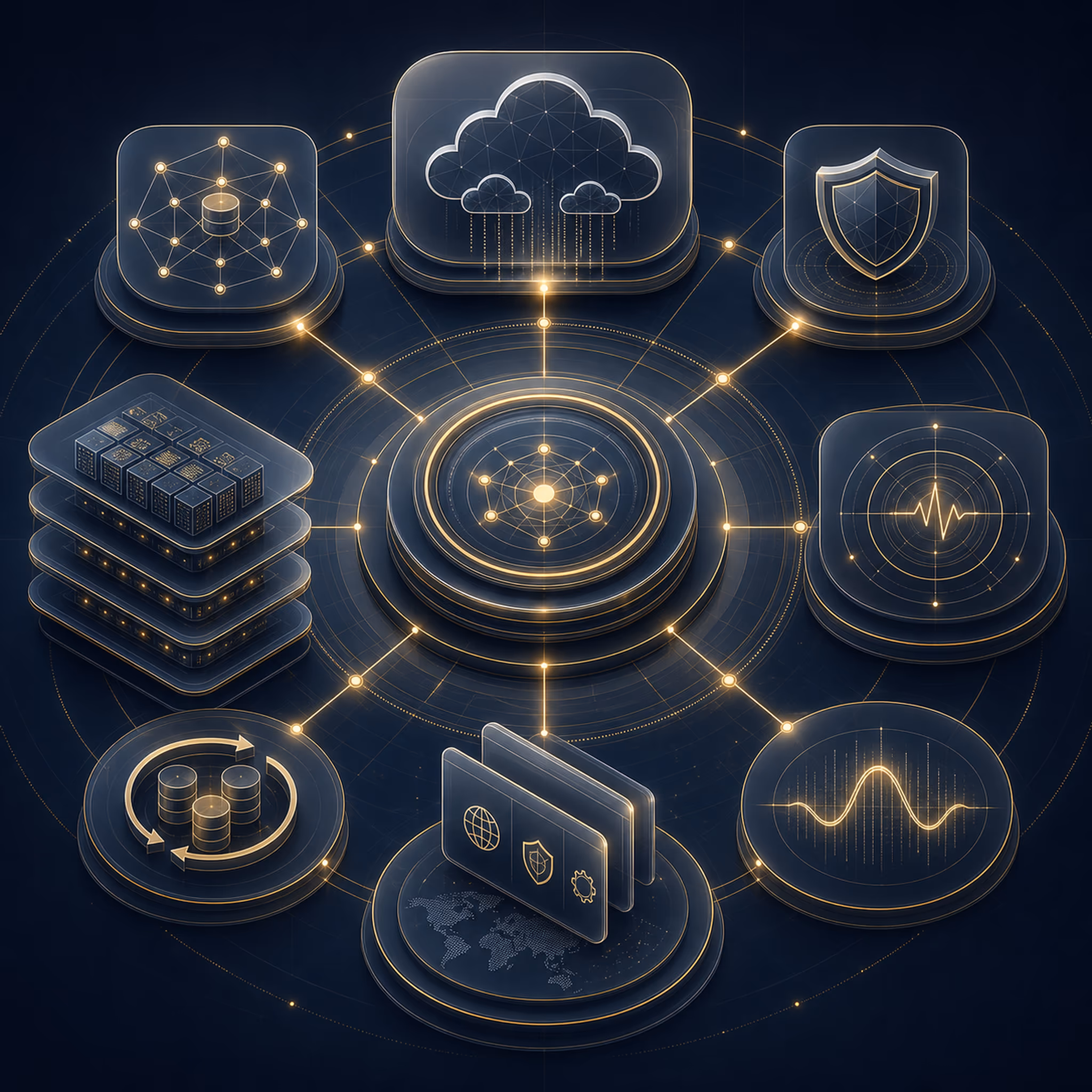 Modern Infrastructure & Cloud Solutions service area infographic