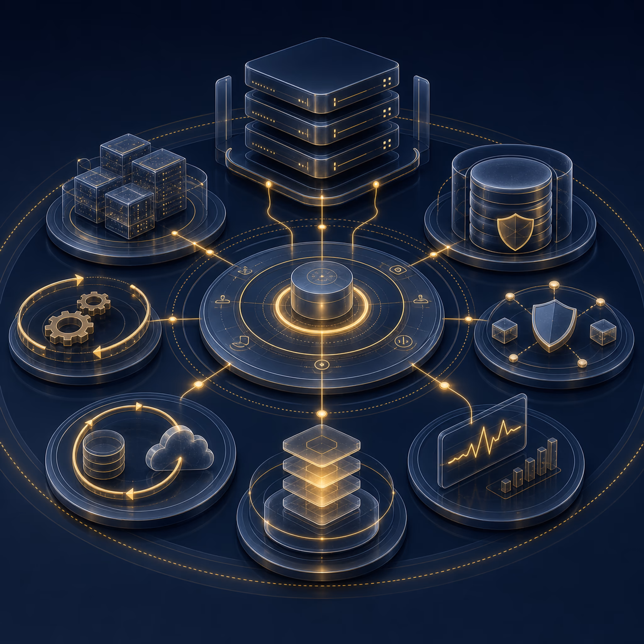 Server & Storage Management hero infographic slot