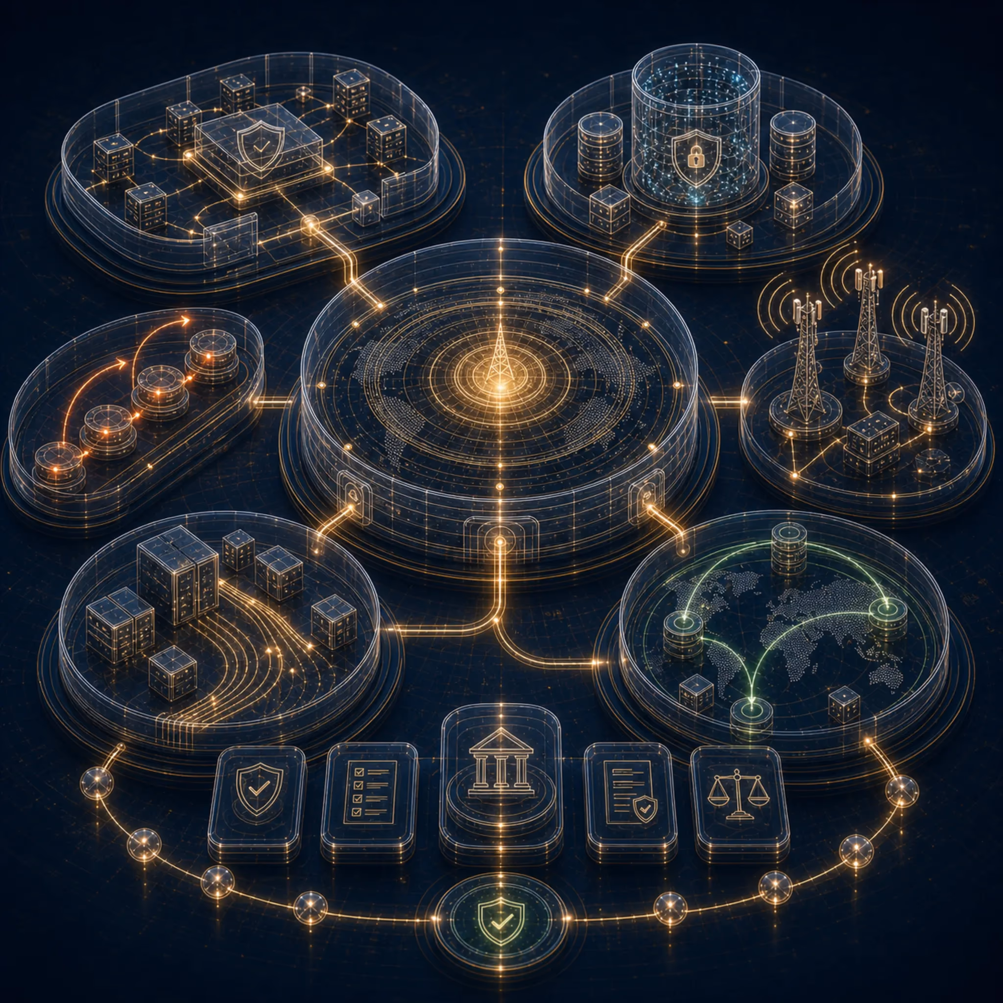 Telecommunications Sectoral solution infographic
